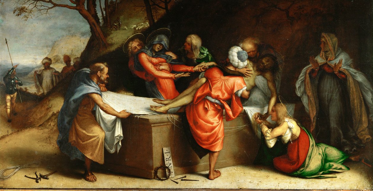 De graflegging van Christus door Lorenzo Lotto