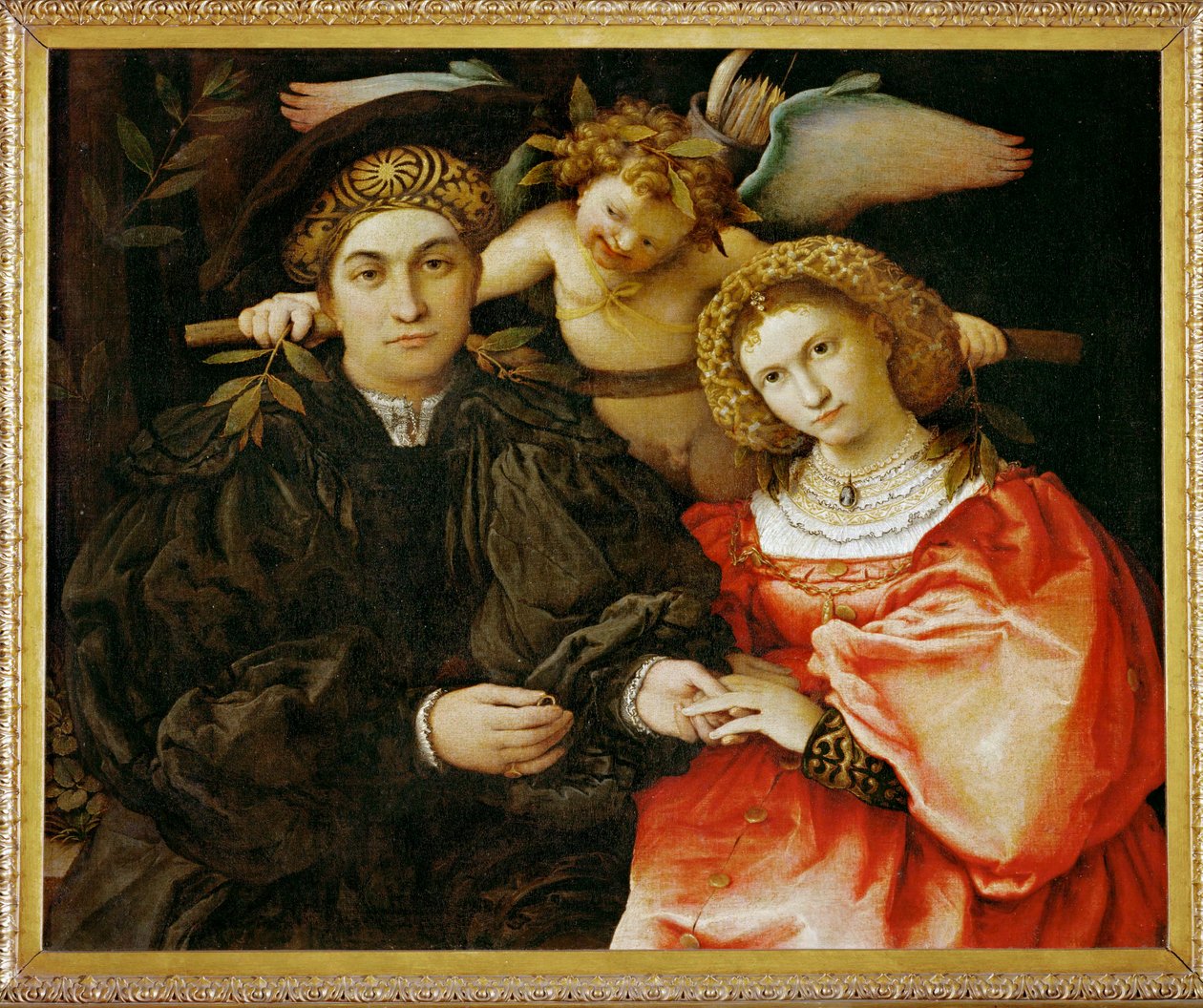 Meester Marsilio en zijn vrouw door Lorenzo Lotto