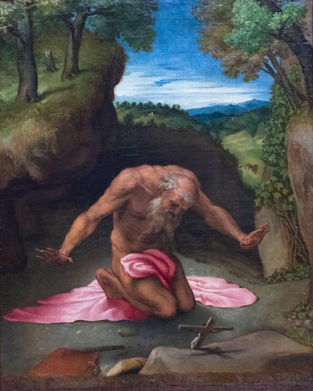 Boetvaardige heilige Hiëronymus door Lorenzo Lotto