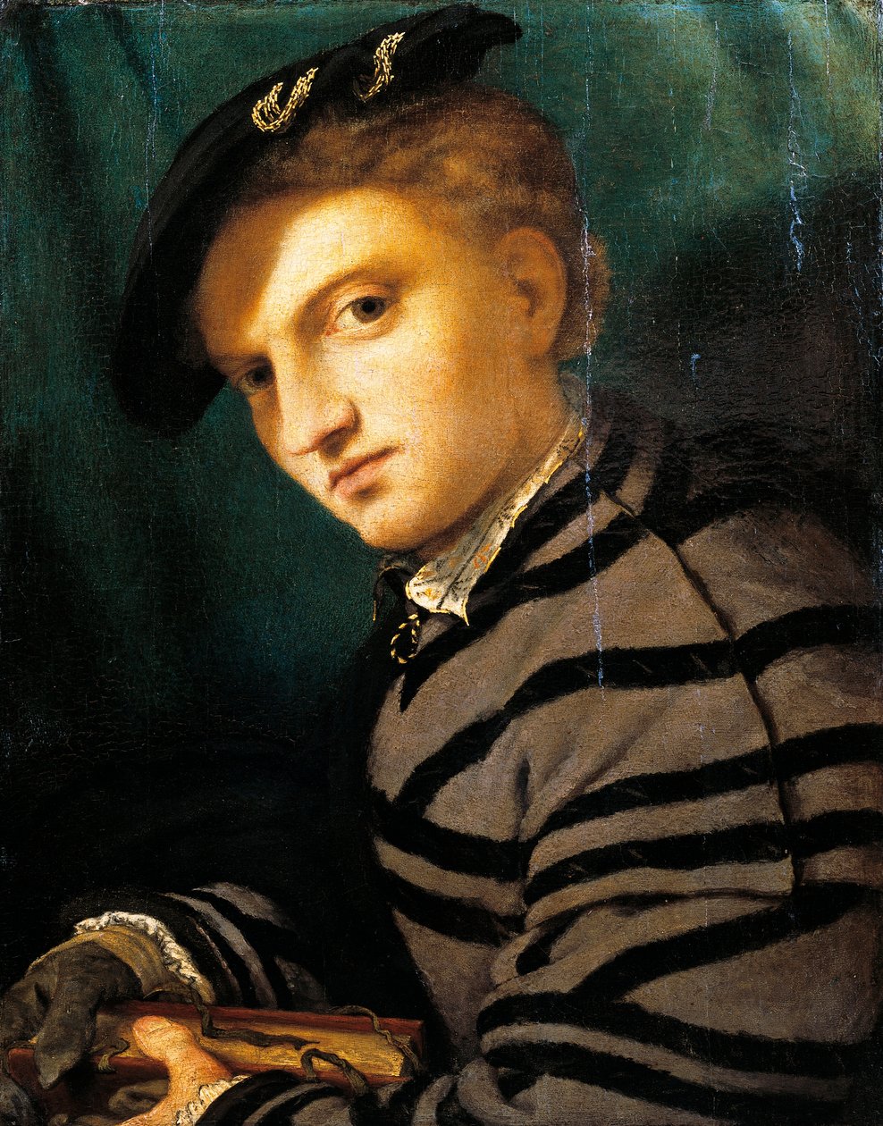 Portret van een jonge man, circa 1526 door Lorenzo Lotto