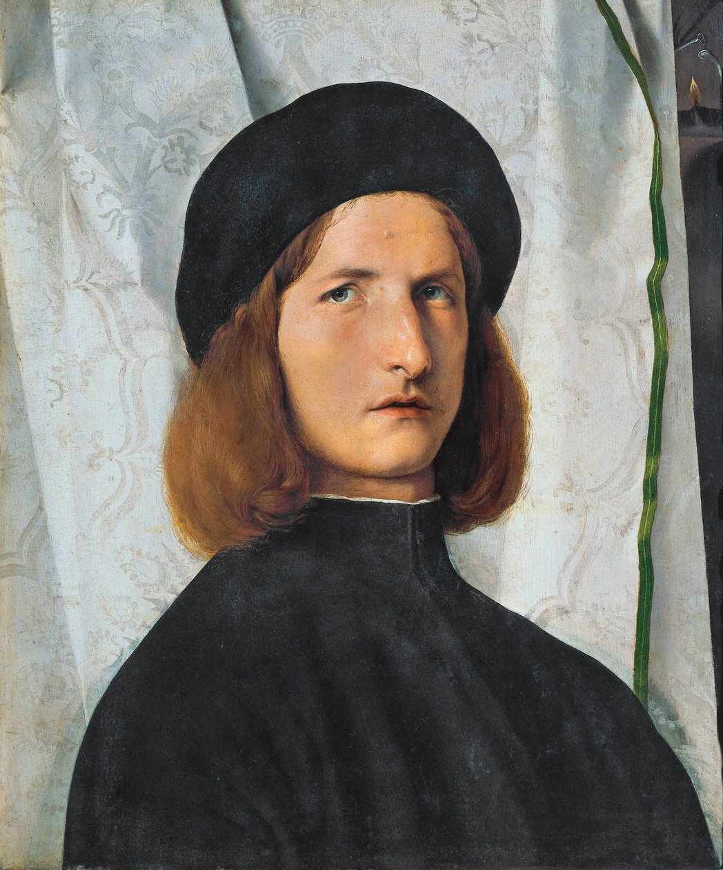 Portret van een jonge man met lamp, 1508 door Lorenzo Lotto