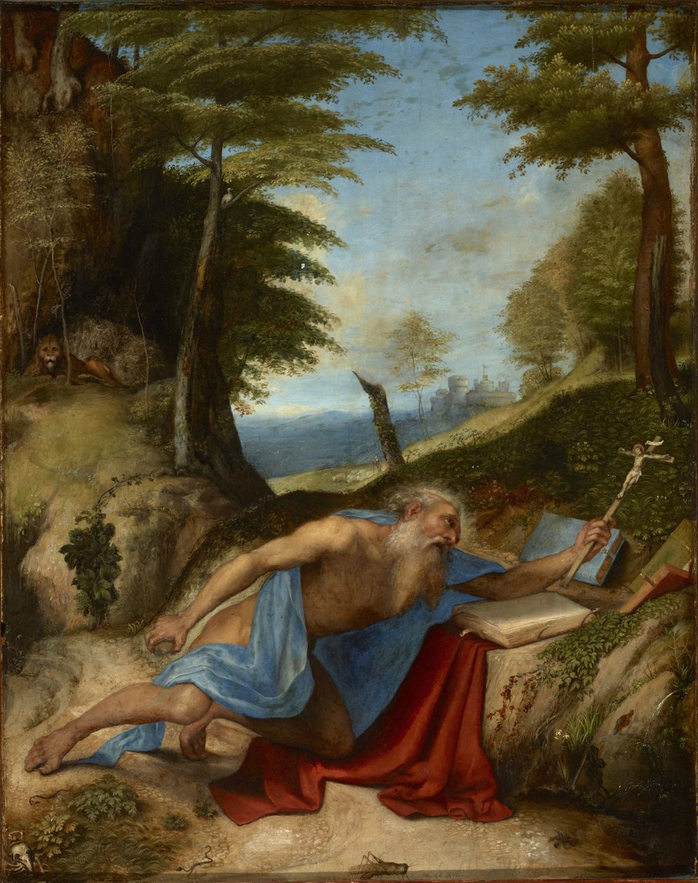 De boetvaardige Sint Hiëronymus door Lorenzo Lotto