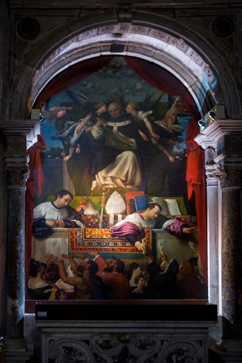 St. Antonino donatie door Lorenzo Lotto