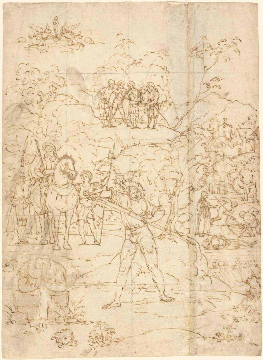 Het martelaarschap van Sint Alexander van Bergamo door Lorenzo Lotto
