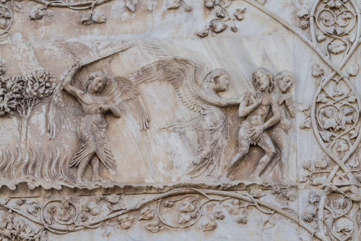 Verdreven uit Eden (detail) door Lorenzo Maitani