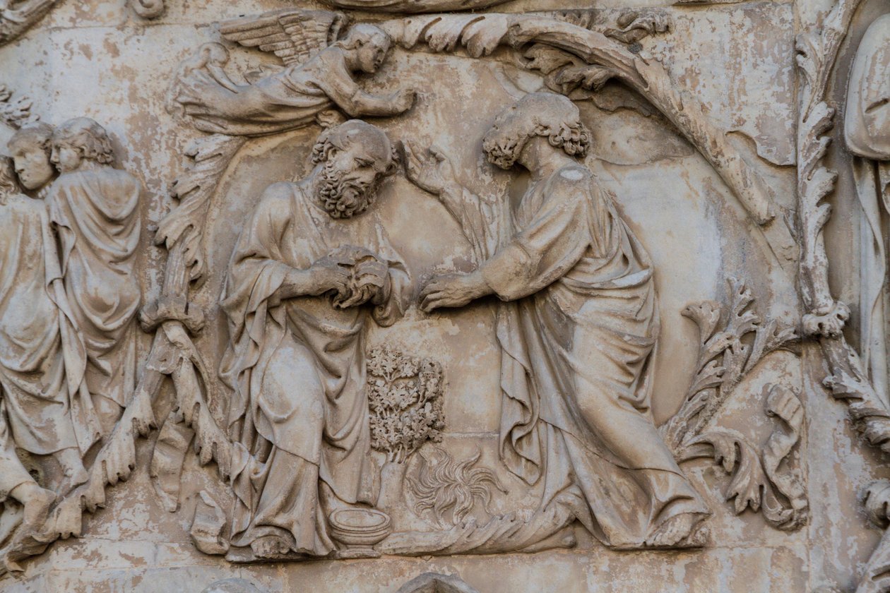 Gideon wringt een vloerkleed uit (detail) door Lorenzo Maitani