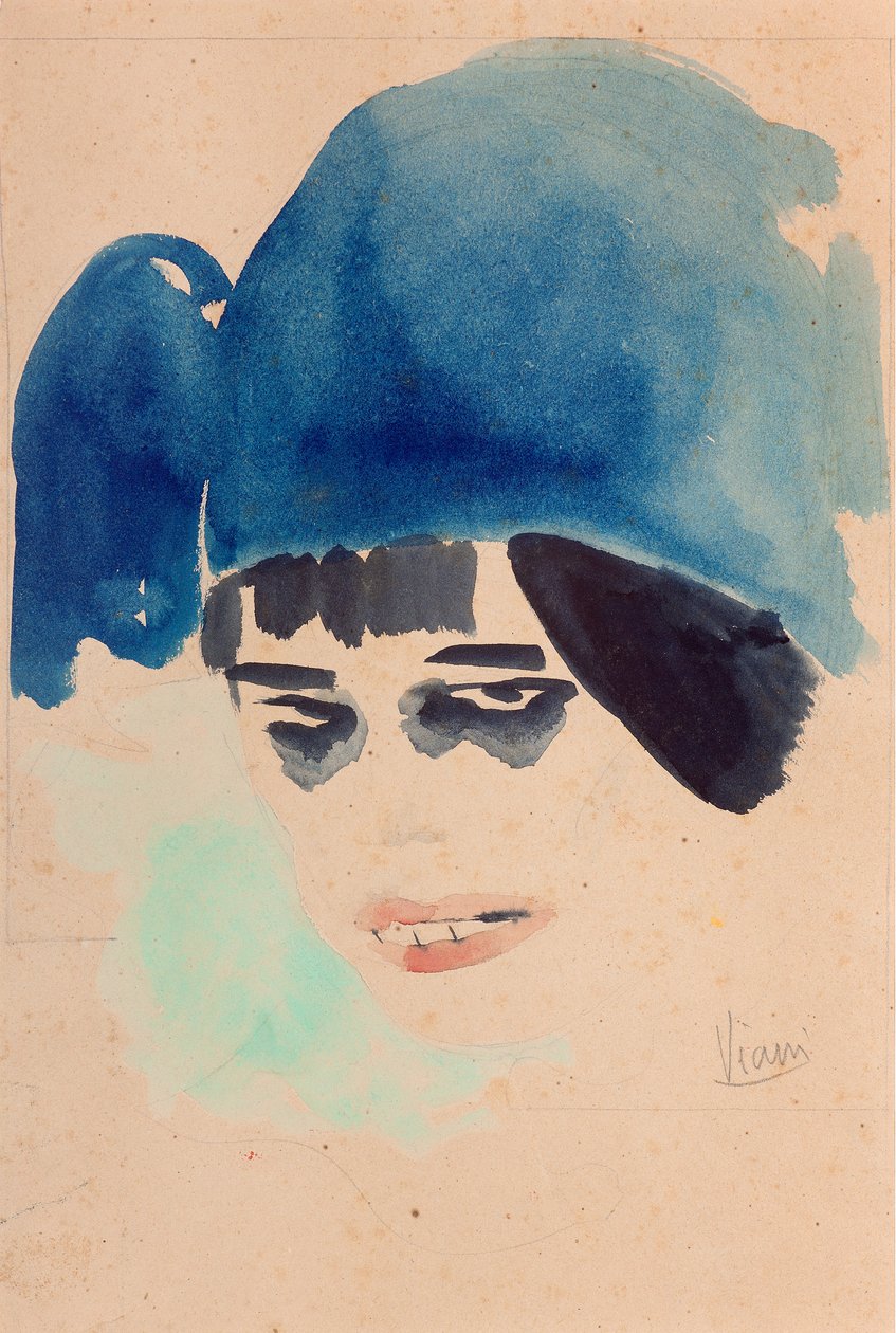 Portret, ca. 1912 door Lorenzo Viani