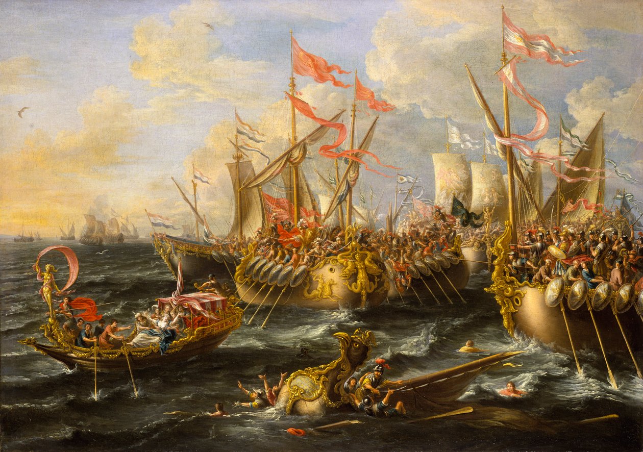 De Slag bij Actium, 2 september 31 v.Chr. door Lorenzo a Castro