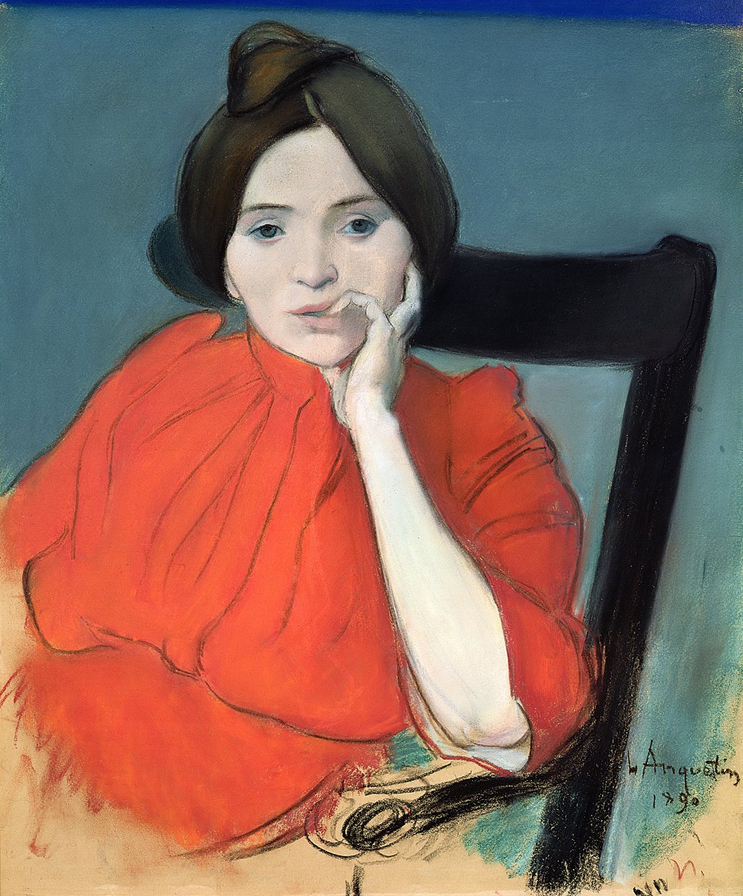 Portret van een vrouw, 1890 door Louis Anquetin
