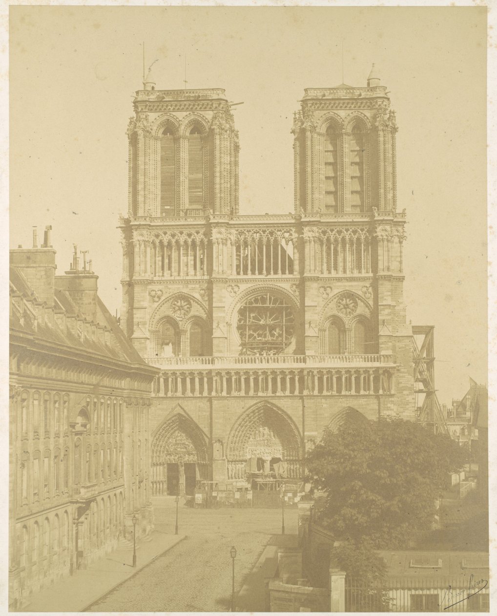 Notre Dame, Parijs door Louis Auguste Bisson