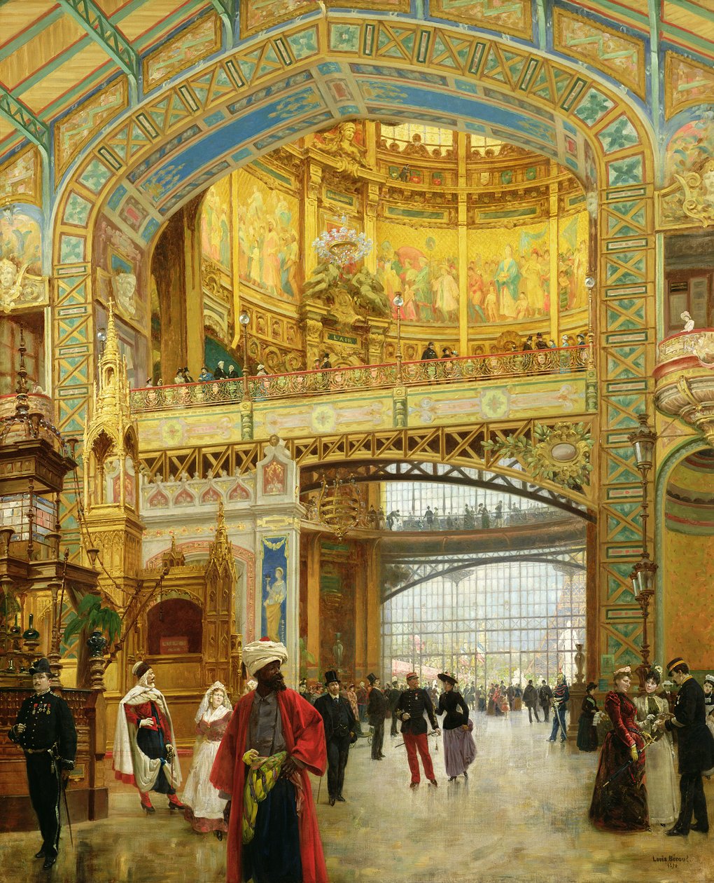De Centrale Koepel van de Wereldtentoonstelling van 1889 door Louis Beroud