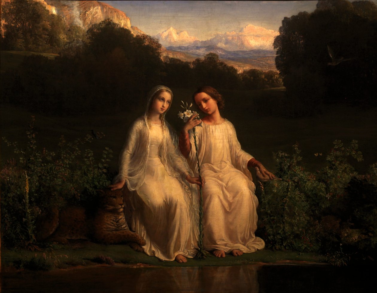 Gedicht van de ziel - Virginitas door Louis Janmot