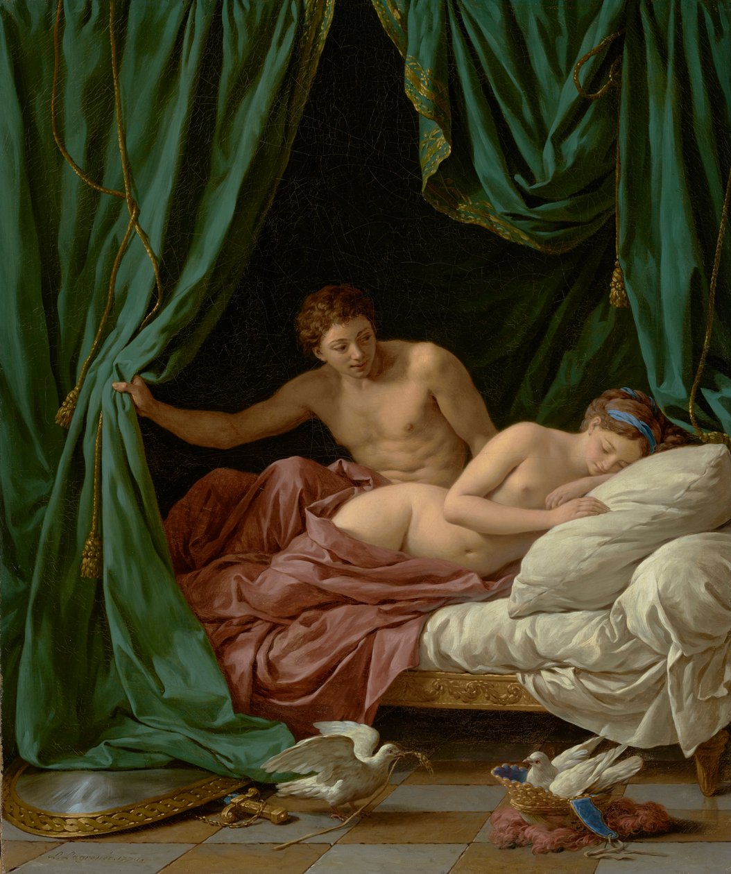 Mars en Venus, Allegorie van Vrede, 1770 door Louis Jean François Lagrenée