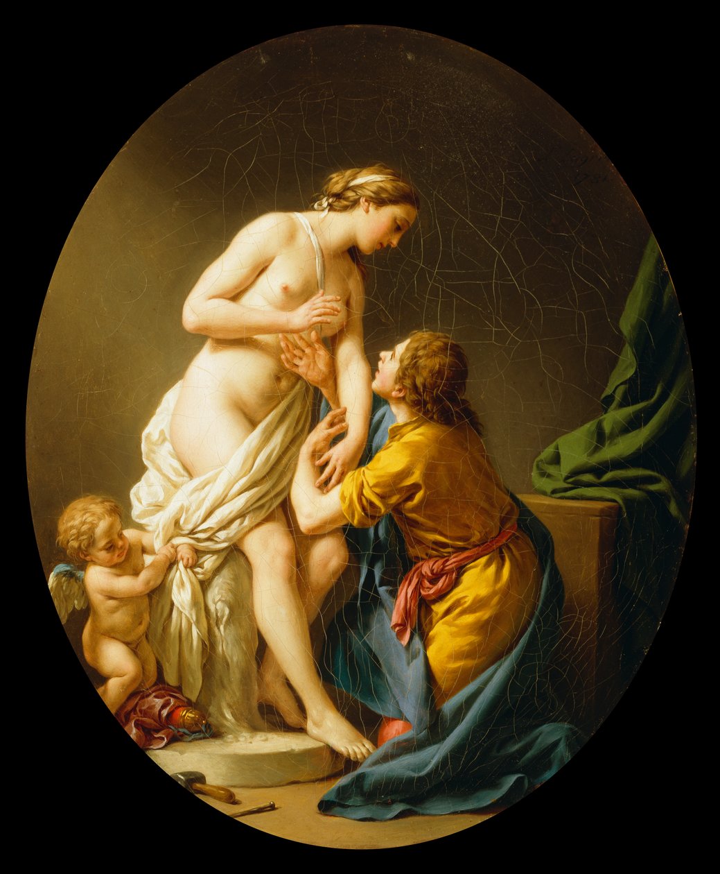 Pygmalion en Galatea, 1781 door Louis Jean François Lagrenée