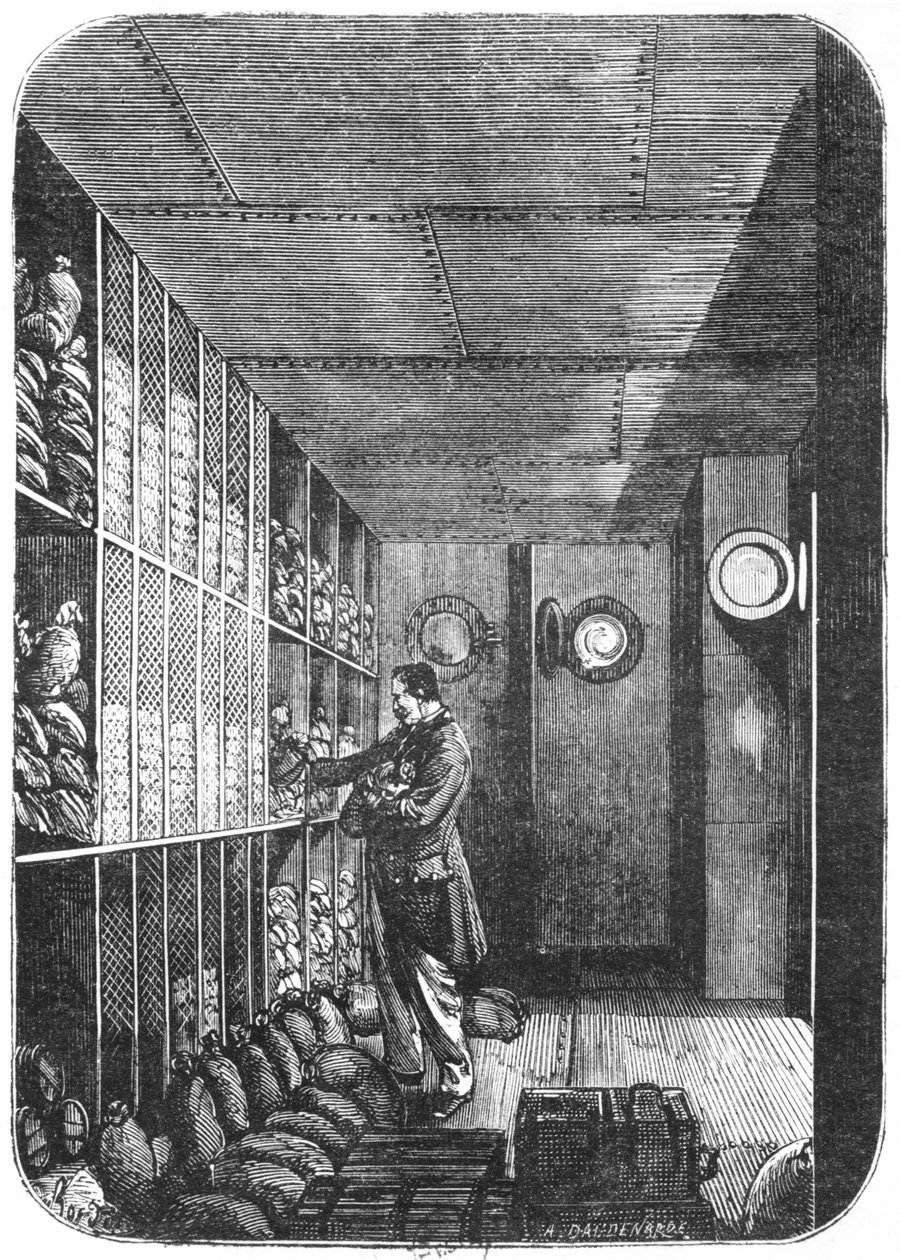 Kluisjes bij de Bank van Frankrijk in Parijs, 1897 door Louis Joseph Amedee Daudenarde