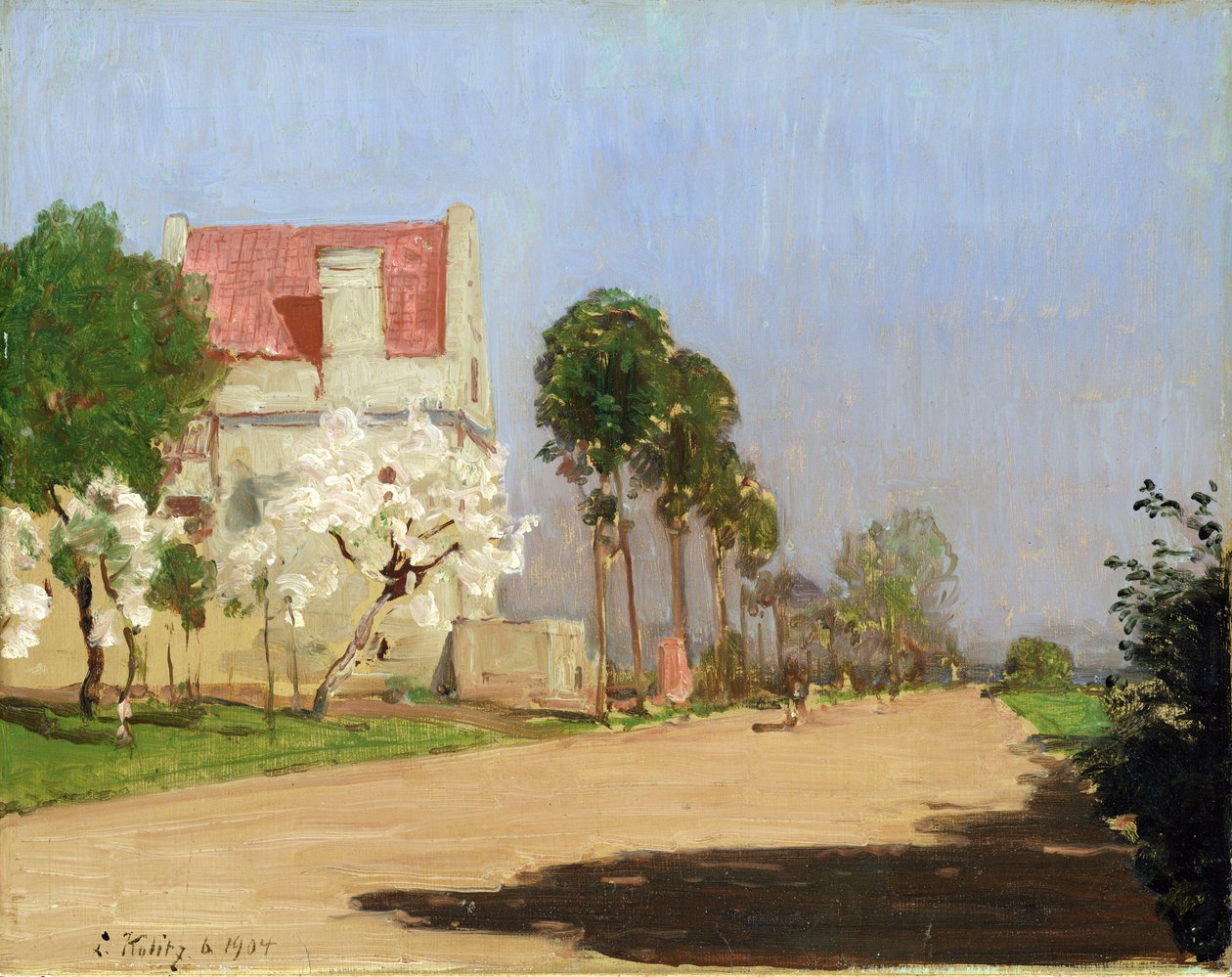 Weg langs de Fulda Rivier naar Neuen Muehle bij Kassel, 1904 door Louis Kolitz