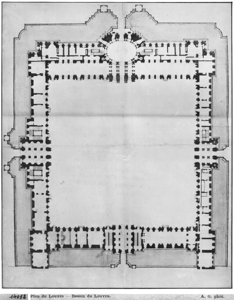 Ontwerp voor de oostelijke gebouwen van het Louvre, uit 