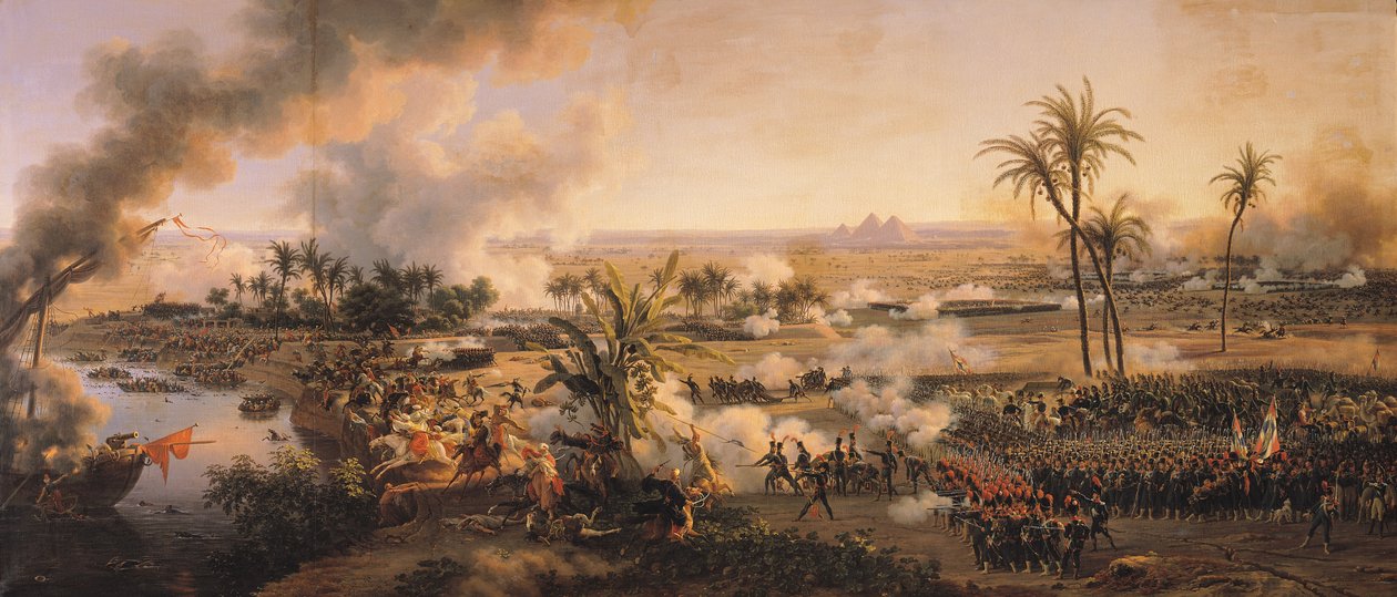 Slag bij de Piramides, 21 juli 1798 door Louis Lejeune