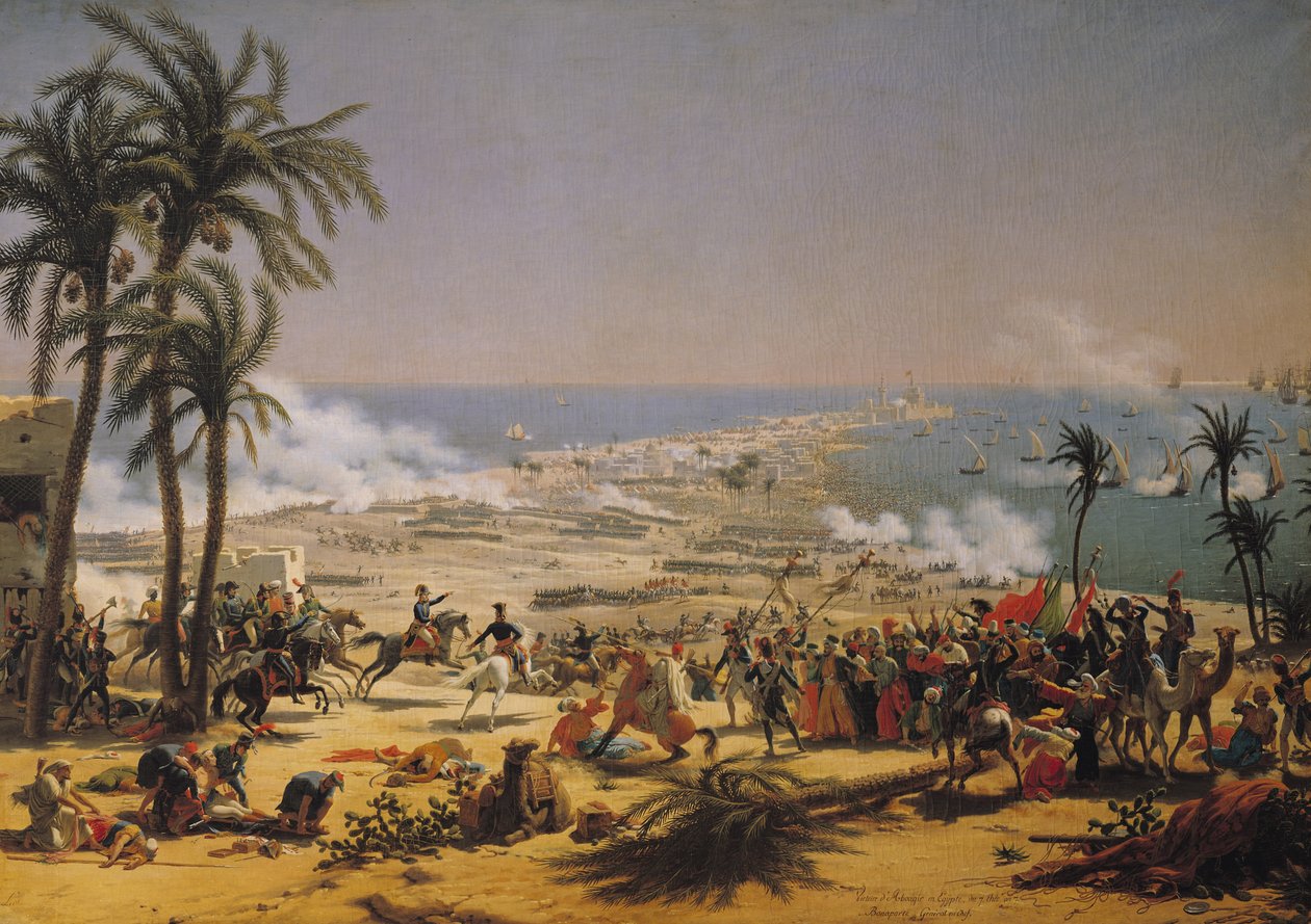 De Slag bij Aboukir, 25 juli 1799 door Louis Lejeune