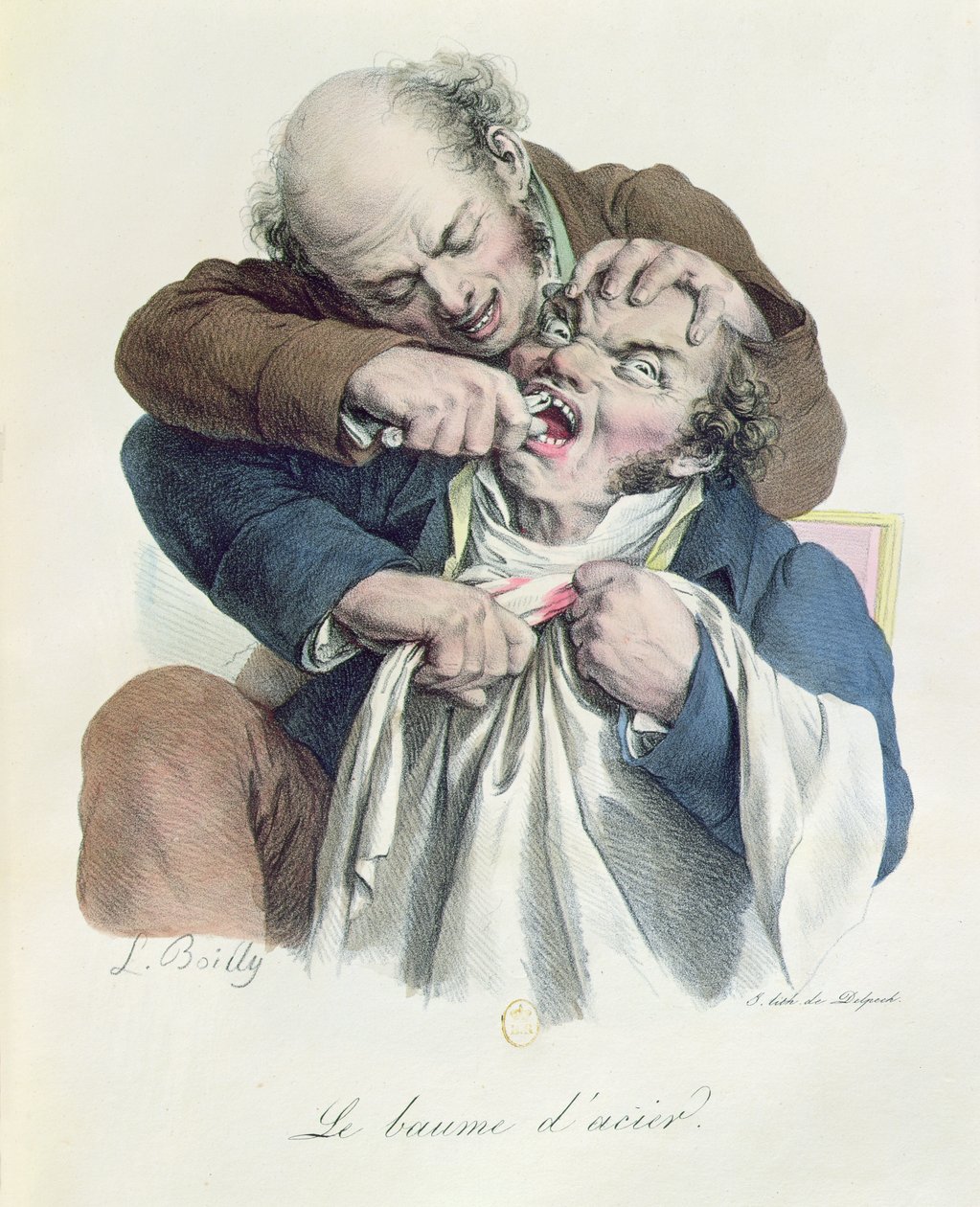 De Stalen Balsem, gegraveerd door Francois Seraphin Delpech (1778-1825) c.1826 door Louis Leopold Boilly