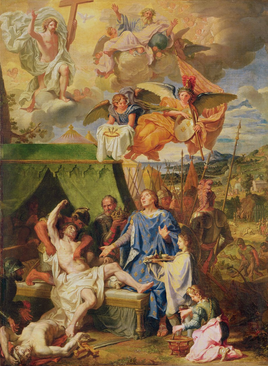 St. Louis geneest de lijders aan scrofula door Louis Licherie de Beuron