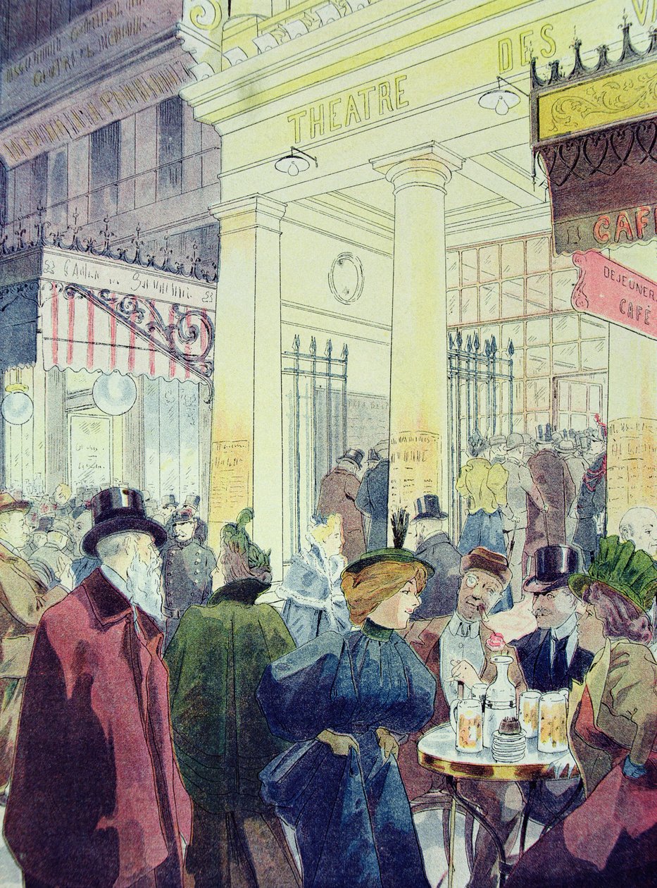 Het Théâtre des Variétés, Boulevard Montmartre, 1897 door Louis Malteste