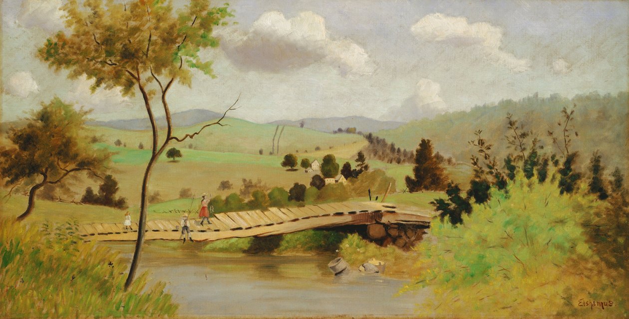 Adirondacks- Brug voor Vissen door Louis Michel Eilshemius