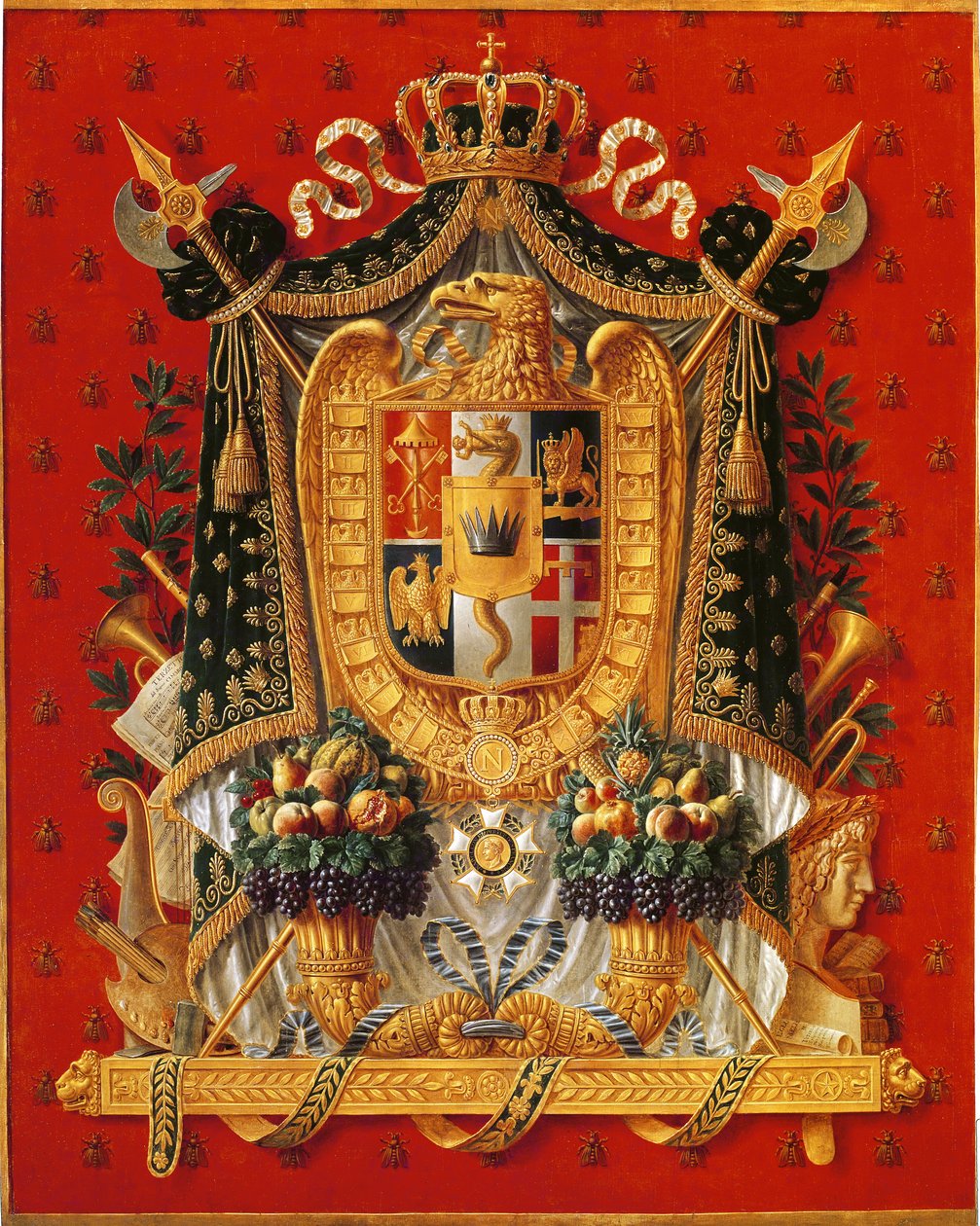 Wapen van Italië, ontwerp voor een Wandtapijt, 1808 door Louis Saint Ange Desmaisons