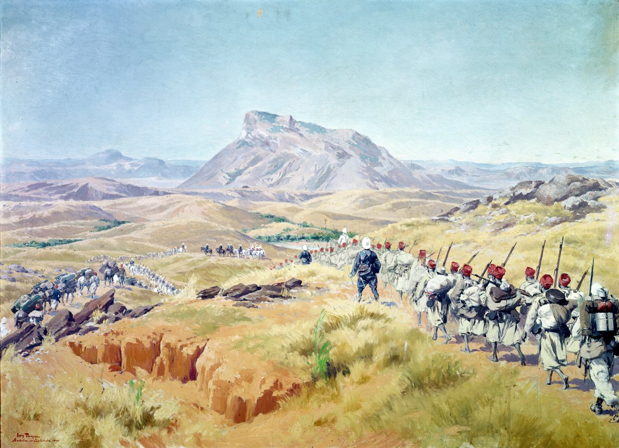 De inname van Andriba Peak, Madagaskar, 15 september 1895 door Louis Tinayre