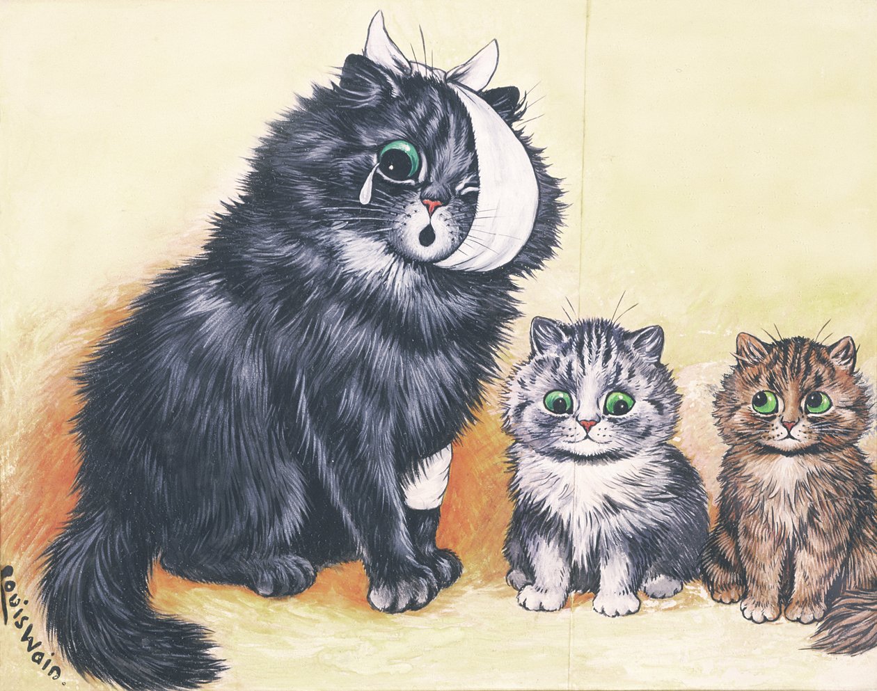 Kat-astrofe! door Louis Wain