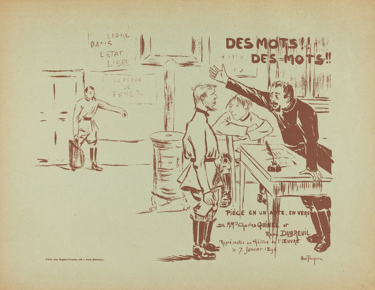Des Mots! Des Mots!, 1896 door Louis Abel Truchet