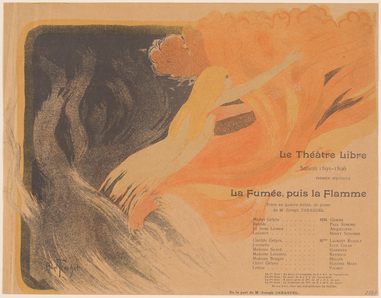 Le Théâtre Libre: La Fumée, puis la Flamme, 24 oktober 1895 door Louis Abel Truchet