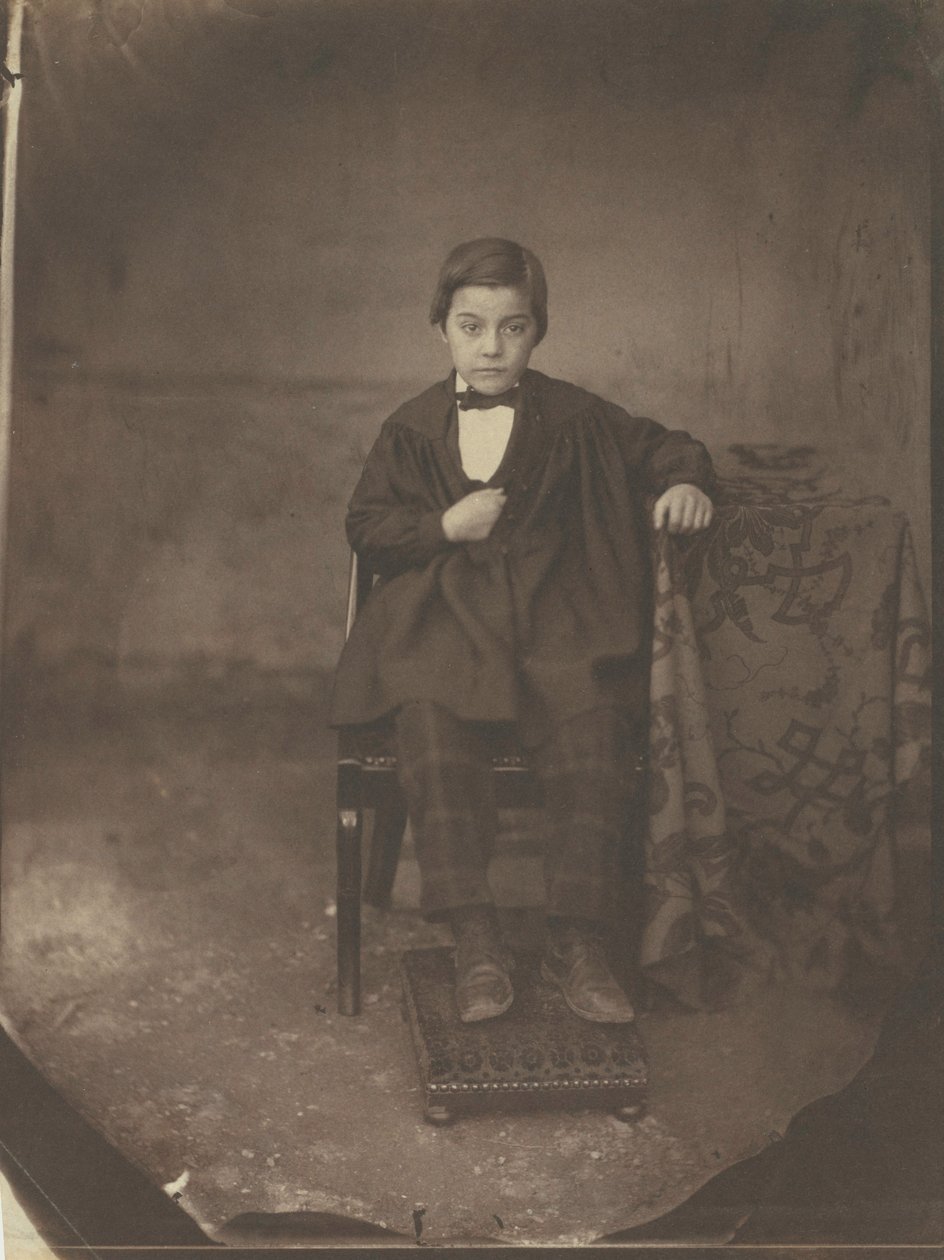 Portret van een jonge jongen, ca. 1848 door Louis Adolphe Humbert de Molard