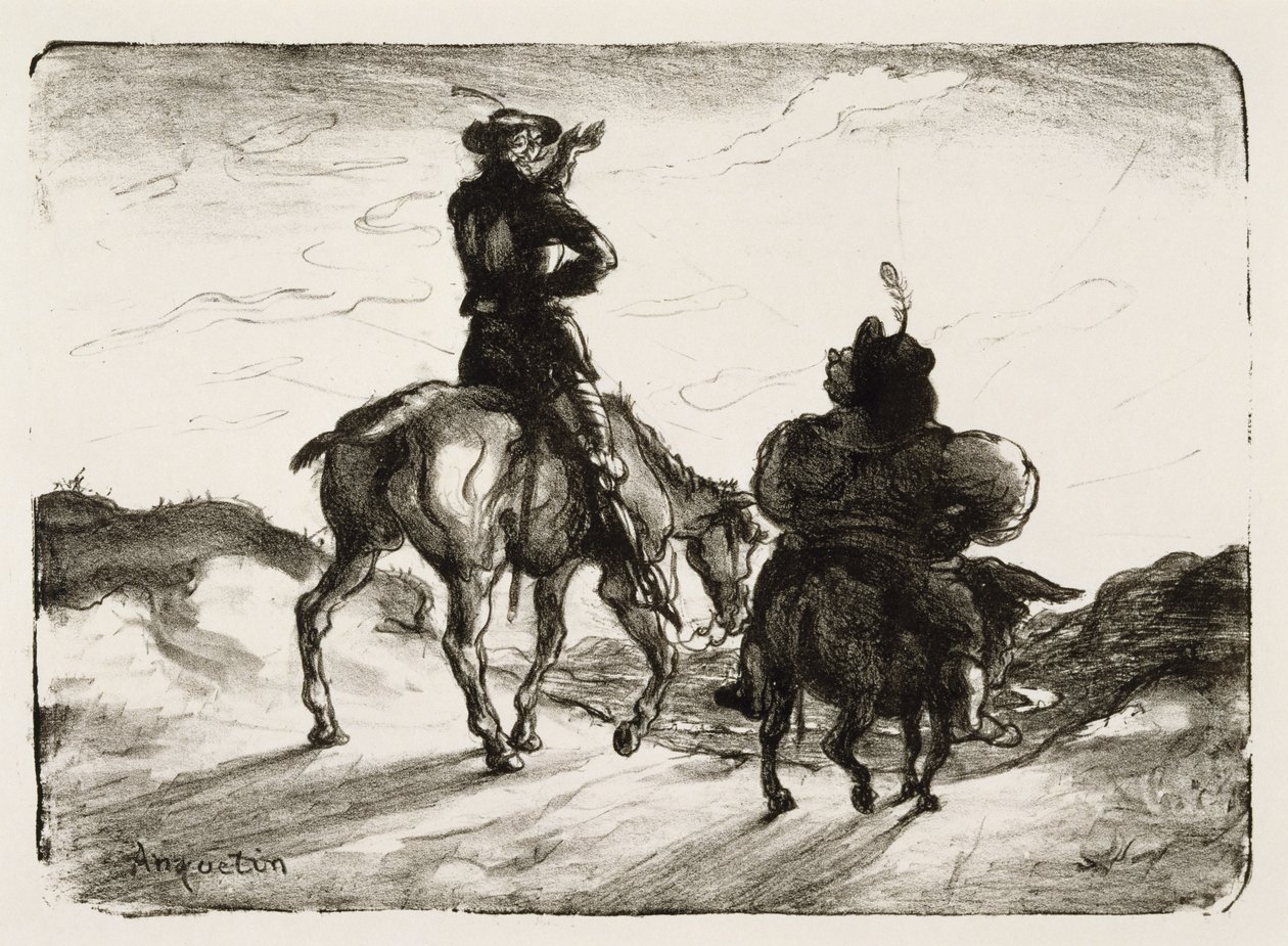 Don Quichot en Sancho Panza door Louis Anquetin