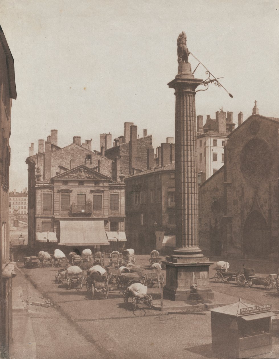 Naamloos Place des Cordeliers, ca. 1852-1853 door Louis Antoine Froissart