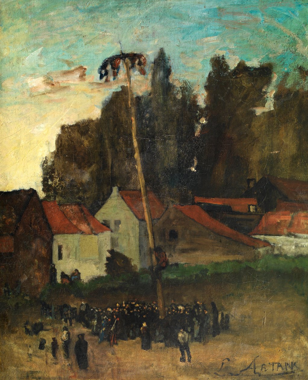 De Paal Beklimmen door Louis Artan de Saint Martin