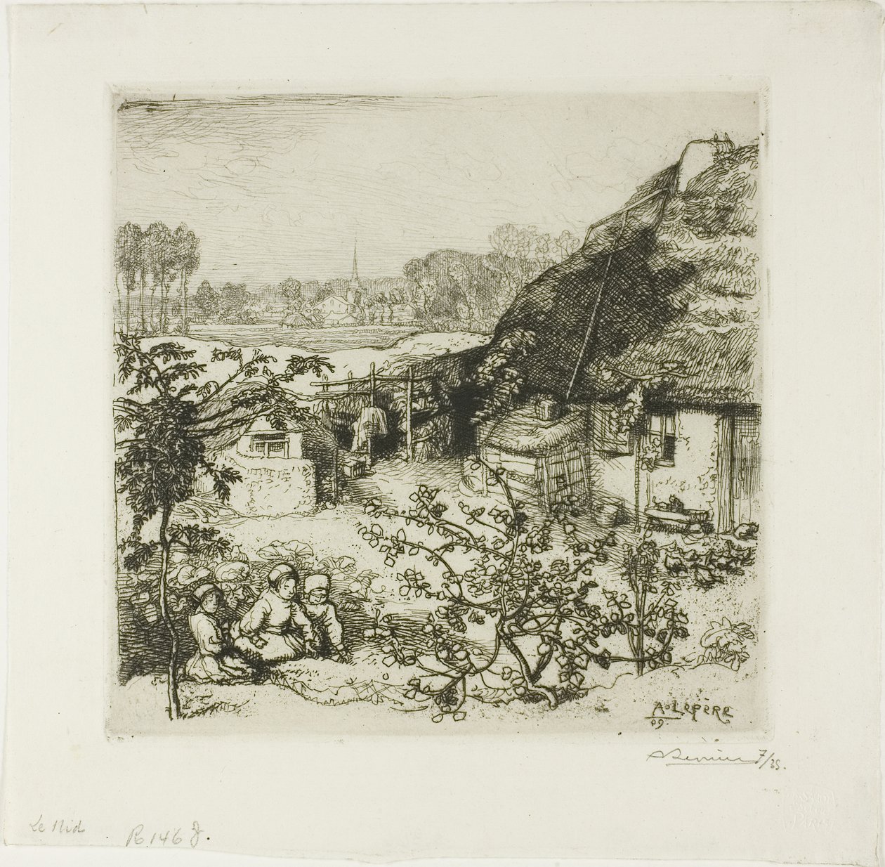 Het Nest door Louis Auguste Lepère