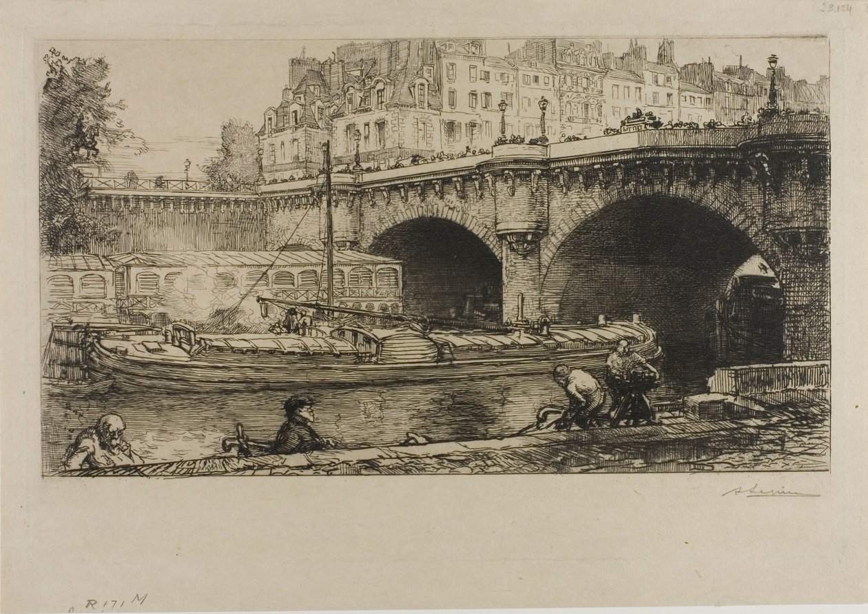 De Pont-Neuf door Louis Auguste Lepère