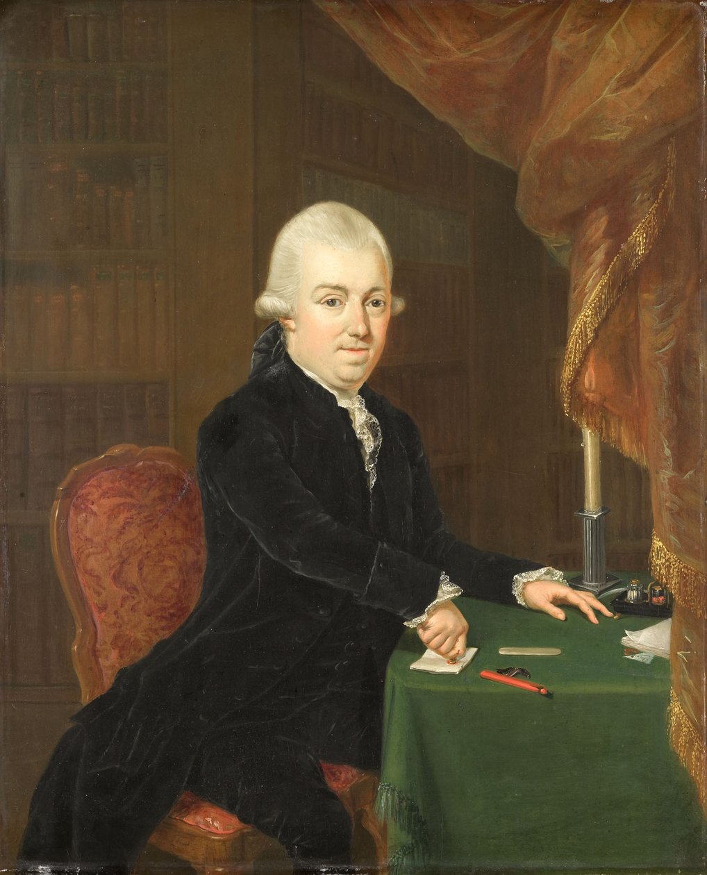 Nederlands:  Jan Bernd Bicker (1746-1812) Portret van een onbekende man.[1]

Alternatieve titel(s):  

Jan Bernd Bicker (1746-1812).[3]
 Portret van Jan Bernd Bicker (1746-1812), koopman en bankier in Amsterdam, in 1796 voorzitter van de Nationale Vergader door Louis Bernard Coclers