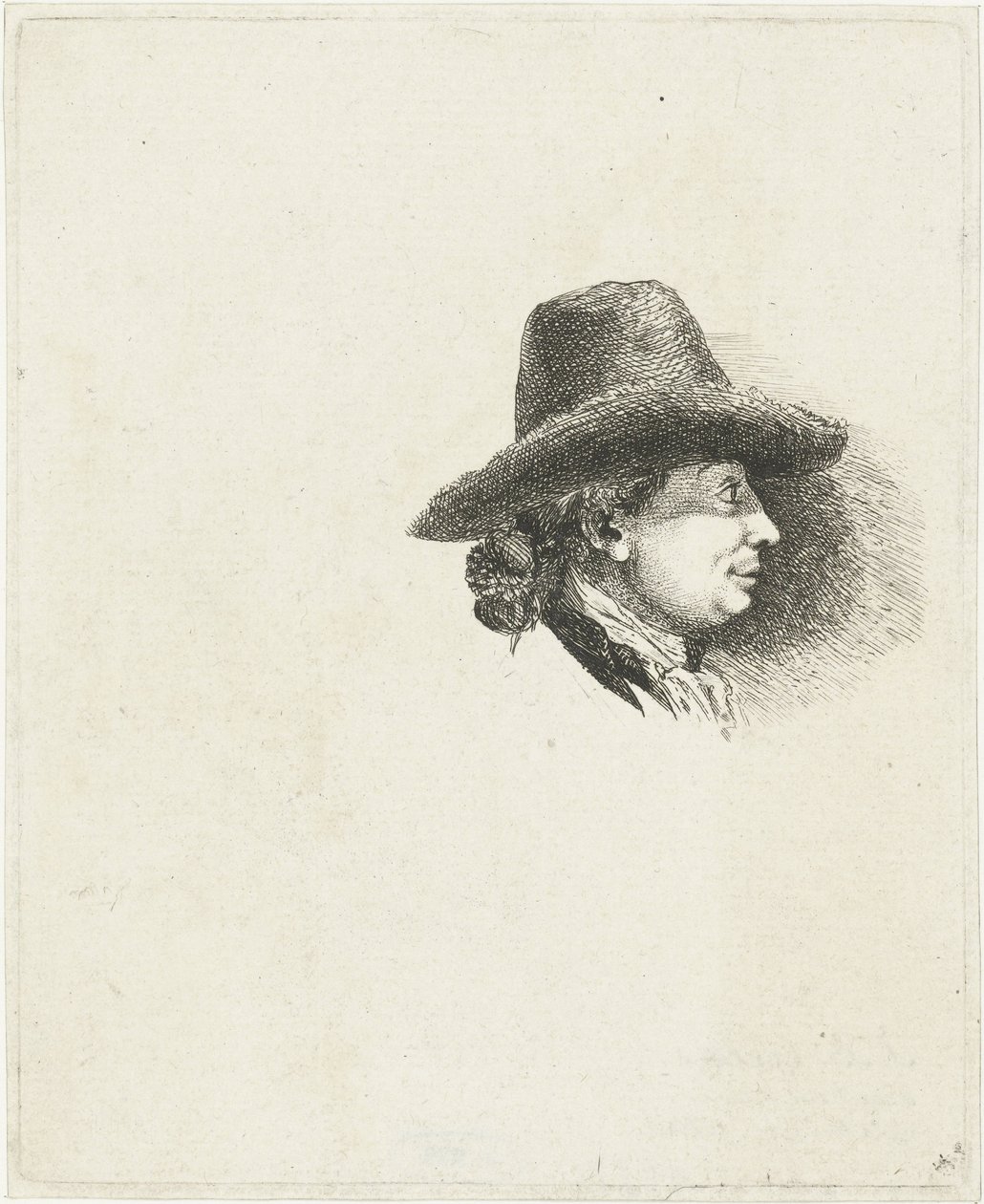 Studieblad met portretten van Louis Bernard Coclers en zijn familie door Louis Bernard Coclers