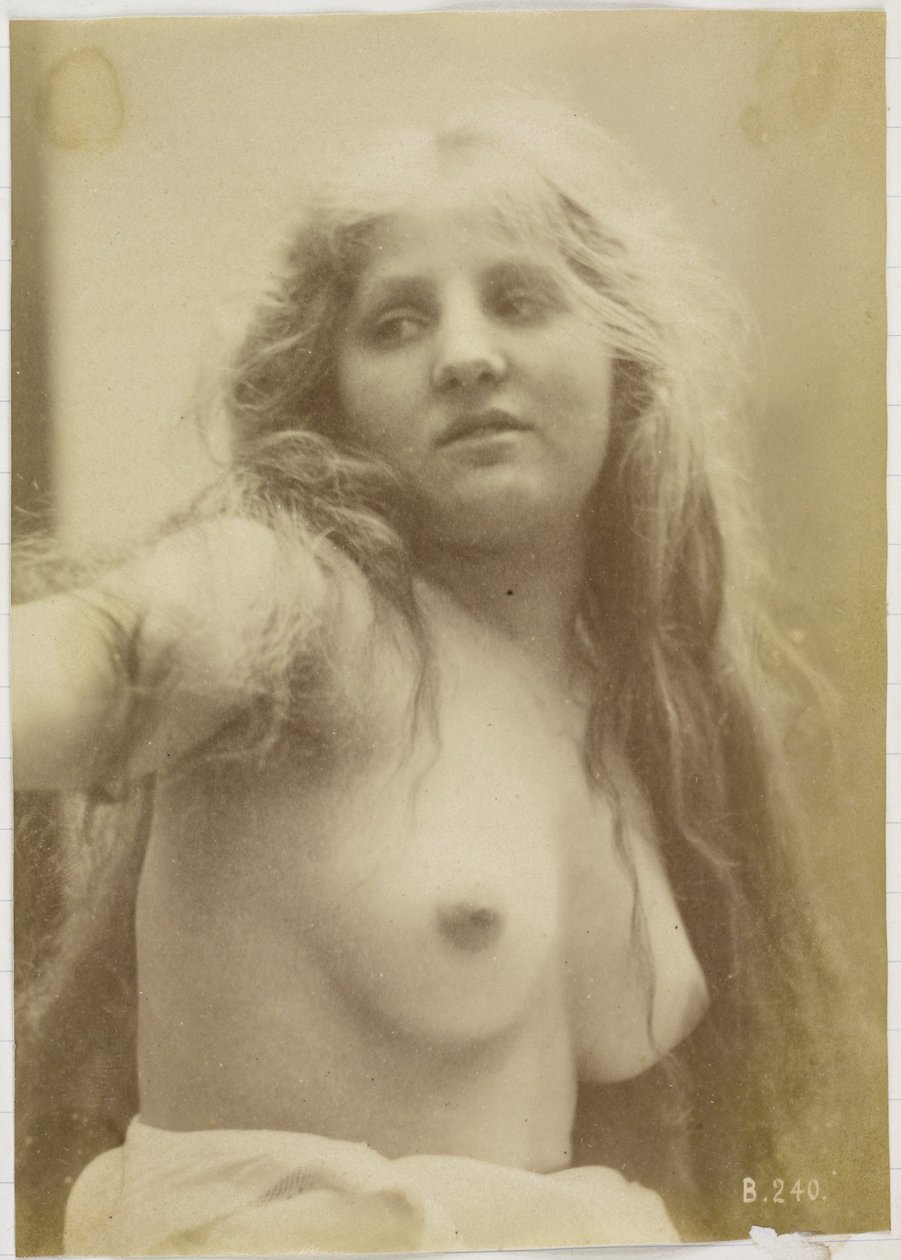 Studie van een vrouwelijk naaktmodel, buste van vooraf gezien door Louis Bonnard