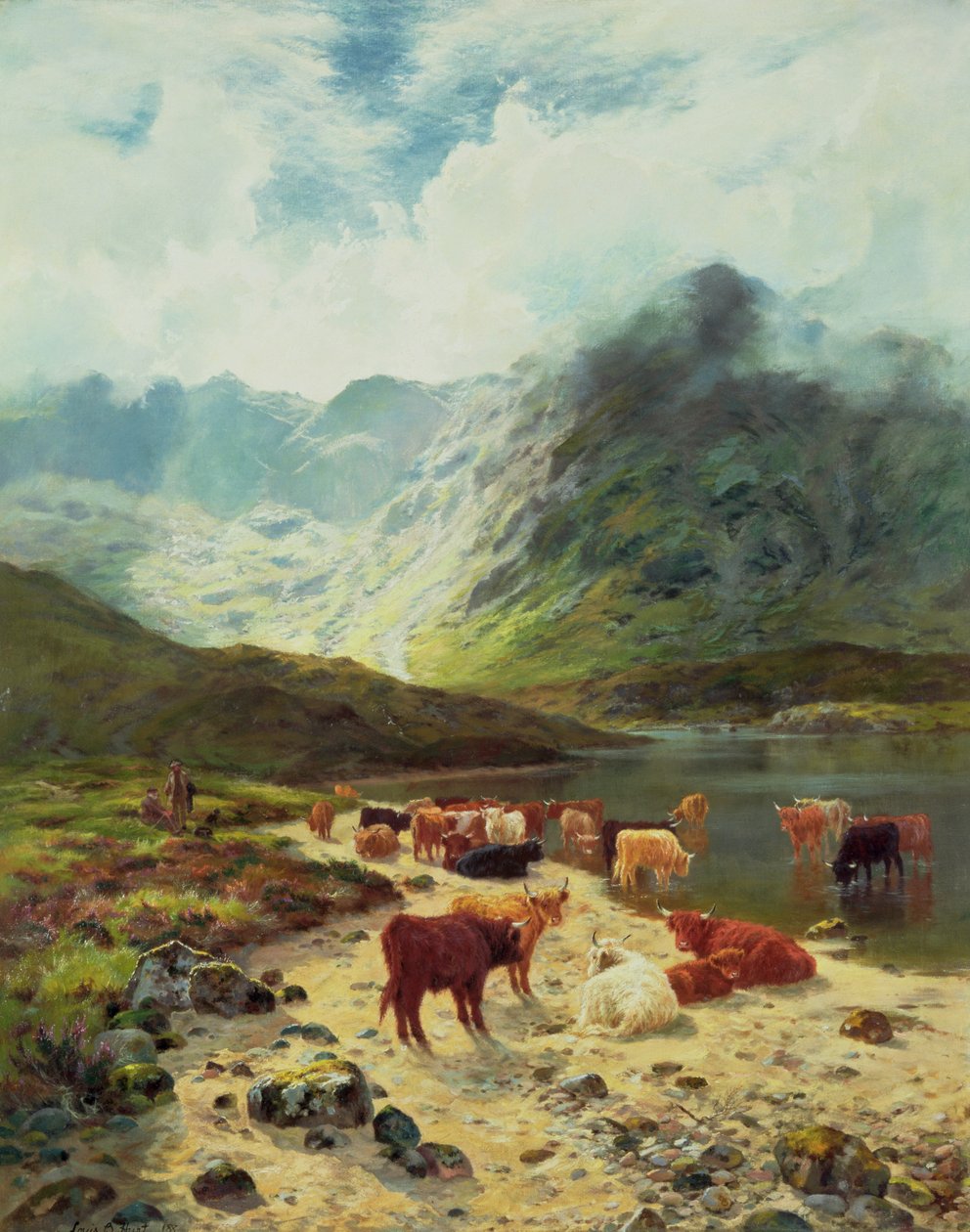 Ross-shire Loch, 1888 door Louis Bosworth Hurt