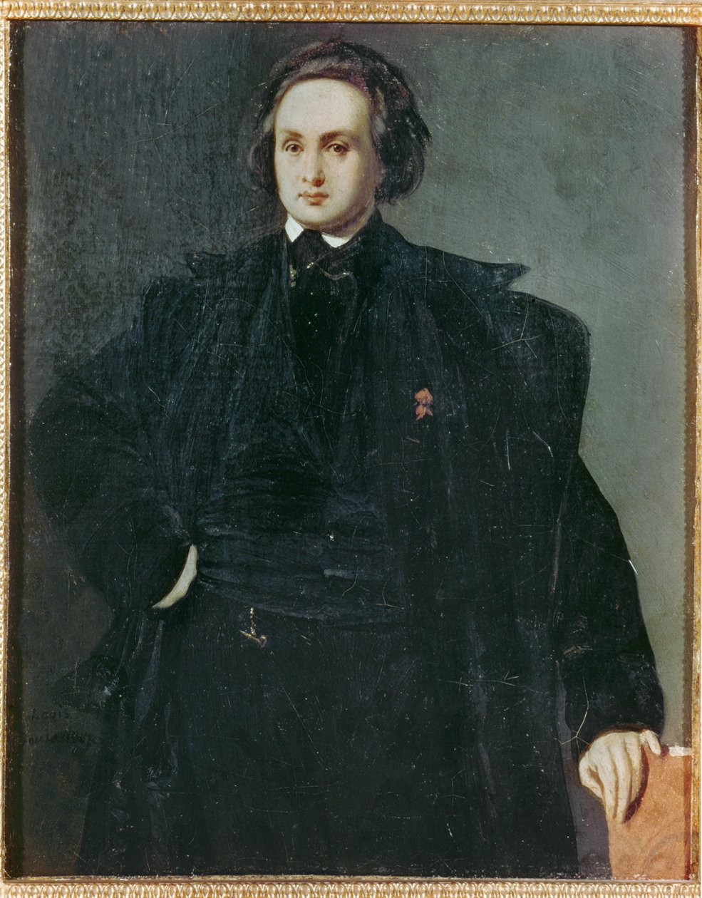 Dichter Victor Hugo als jongeman ... (schilderij op doek) door Louis Boulanger
