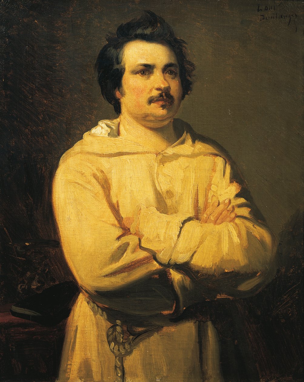 Portret van Honoré de Balzac door Louis Boulanger