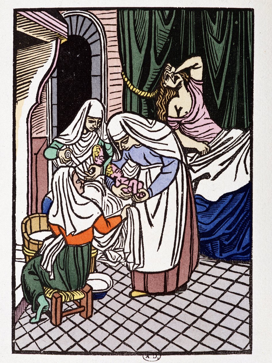 Vrouw bevalt - in 