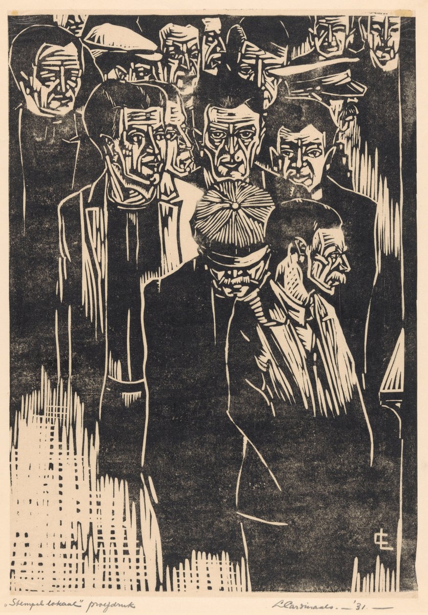 Stempellokaal door Louis Cardinaals (signed by artist)