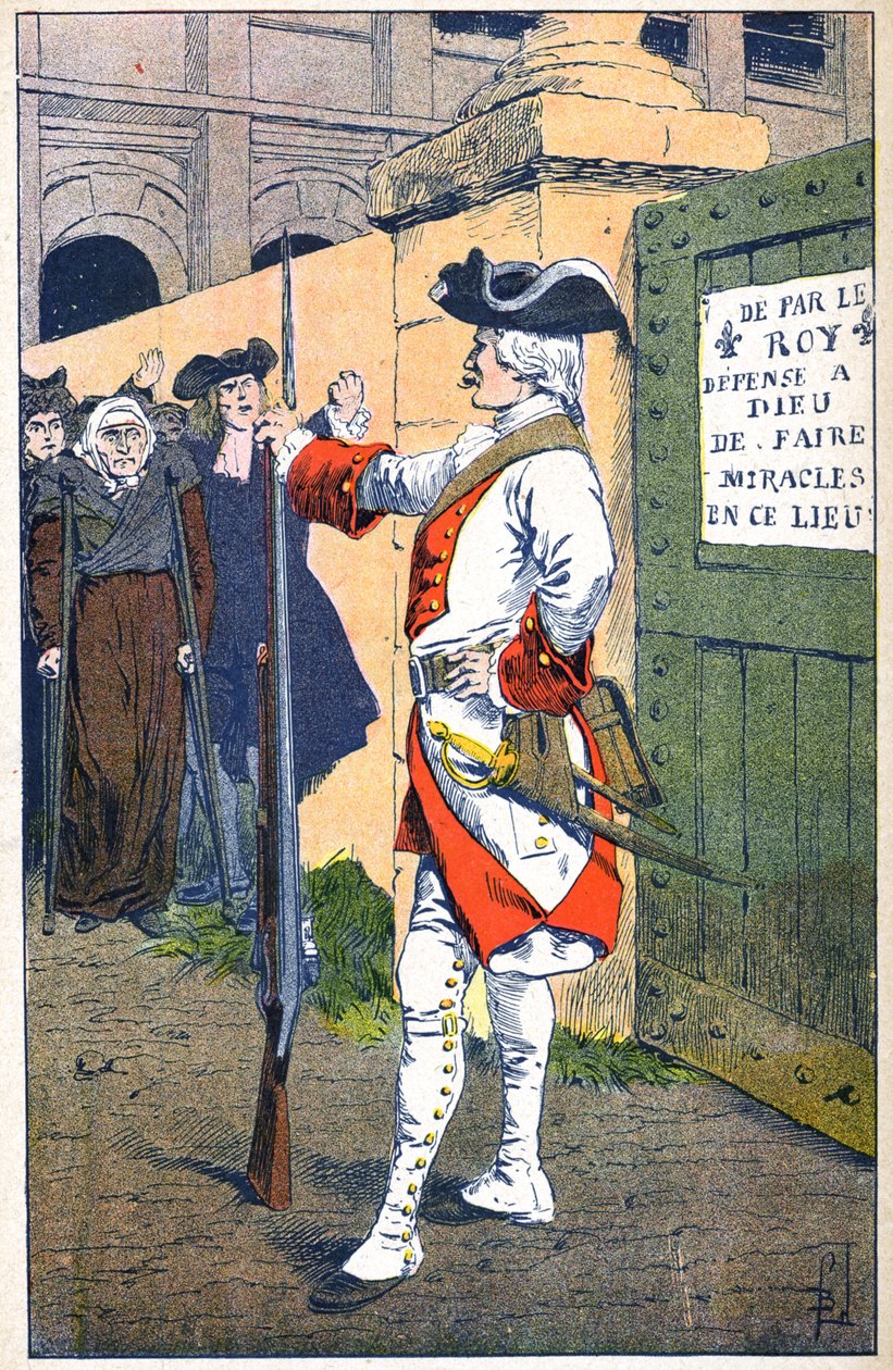 Sluiting van de Begraafplaats van Saint Medard in Parijs 1732 door Louis Charles Bombled