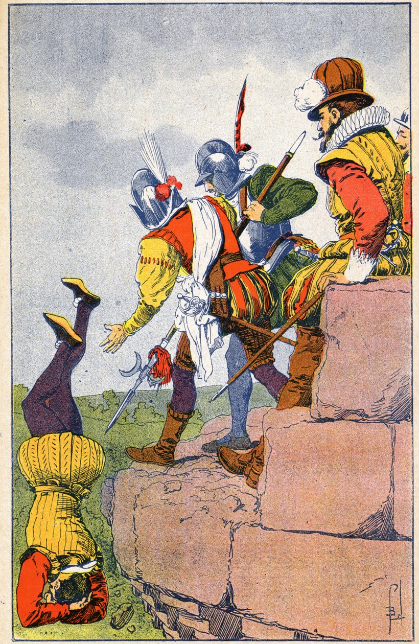 Wreedheid van de protestantse Armels van de Baron des Adrets door Louis Charles Bombled