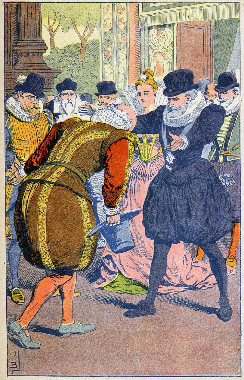 Hendrik IV en Sully door Louis Charles Bombled