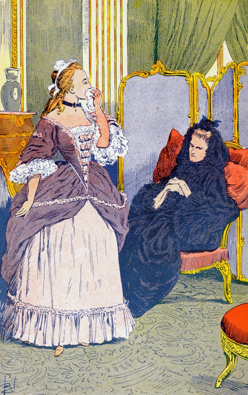 Mevrouw van Luxemburg en de Prinses van Robecq door Louis Charles Bombled